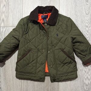 Polo by Ralph Lauren Kids Olive Green Quilted Puffer Jacket